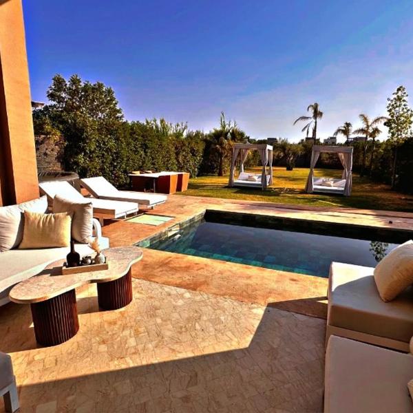 Villa ARGANA 6 chambres avec piscine jacuzzi et hammam à Argan Golf 10 min du centre