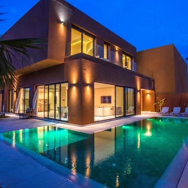 Villa Fellicia Marrakech, 5 suites, piscine, hammam vue sur golf