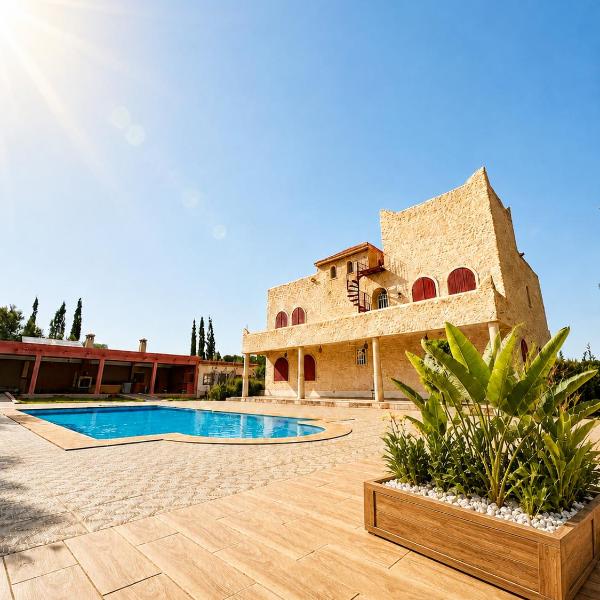 Villa Al Jaouhara - Private Pool, 1-Hectare Garden & 20 Guests